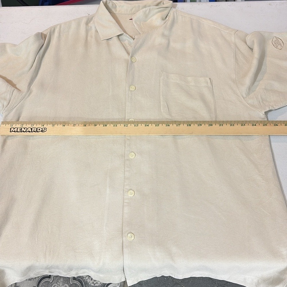 Fore Golfwear Short Sleeve Button Up Silk Shirt Mens Size XL Mikes Hard Lemonade - Picture 6 of 10